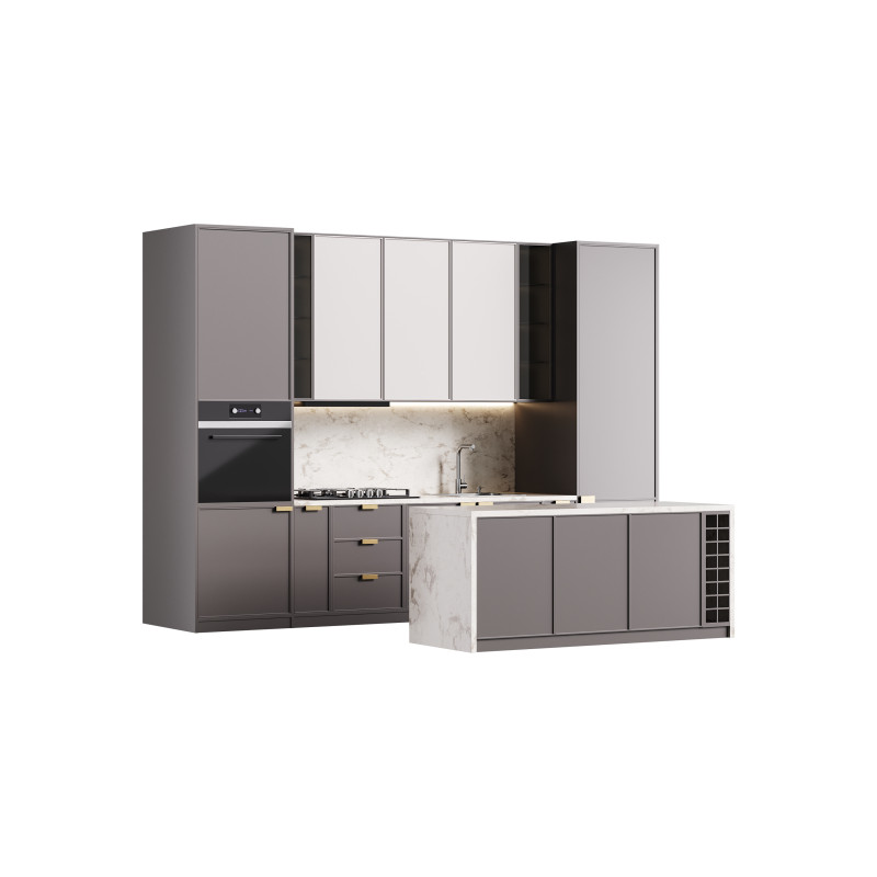 Modern kitchen 04 Model 3D .c4d .max .obj .3ds .fbx .stl .blend 