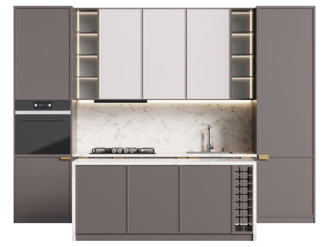 Modern kitchen 04 Model 3D