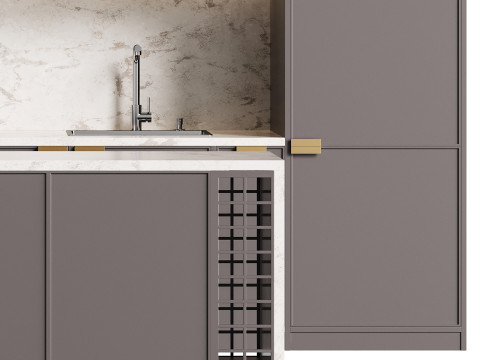 Modern kitchen 04 Model 3D