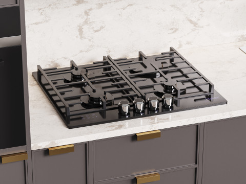 Modern kitchen 04 Model 3D
