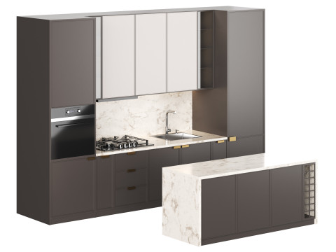 Modern kitchen 04 Model 3D
