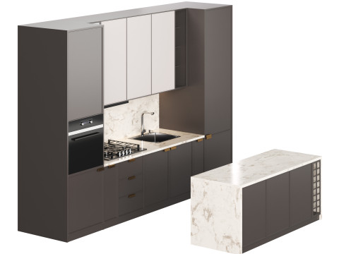 Modern kitchen 04 Model 3D