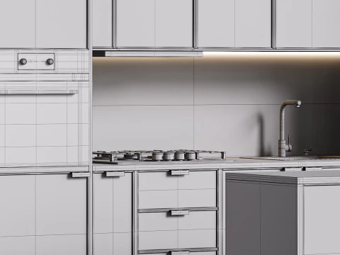 Cuisine moderne 04 Modèle 3D