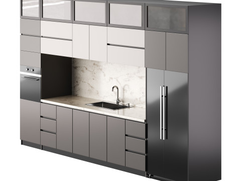 Modern kitchen 05 3D Модель