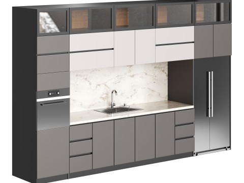 Modern kitchen 05 3D Модель