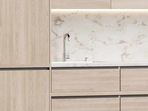 Modern kitchen 06 3D Model