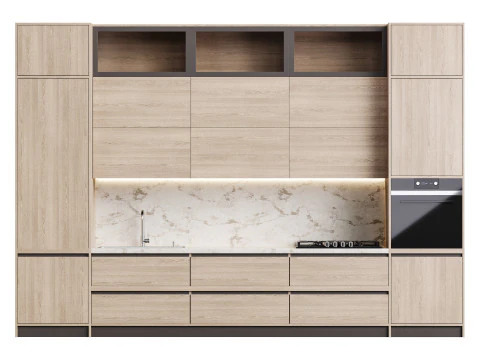 Modern kitchen 06 3D Model