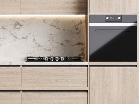 Modern kitchen 06 3D Model
