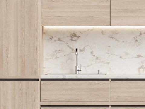 Modern kitchen 06 3D Model