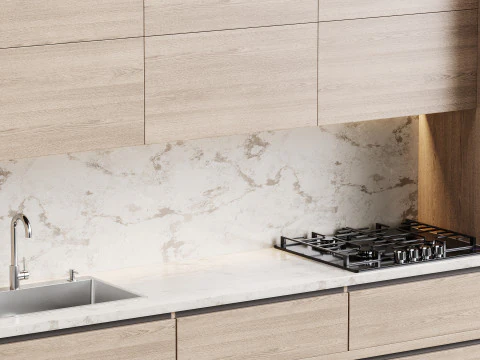 Modern kitchen 06 3D Model