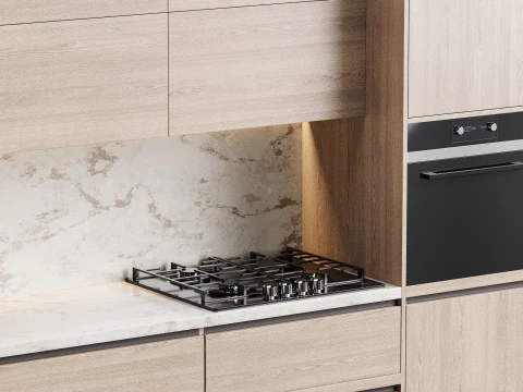 Modern kitchen 06 3D Model