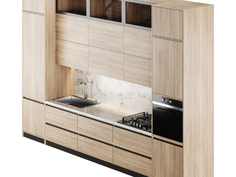 Modern kitchen 06 Modèle 3D