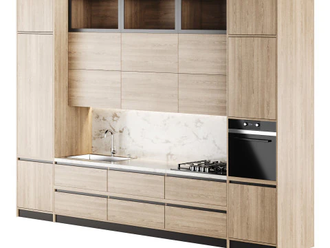 Modern kitchen 06 3D Model