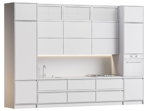 Modern kitchen 06 Modèle 3D