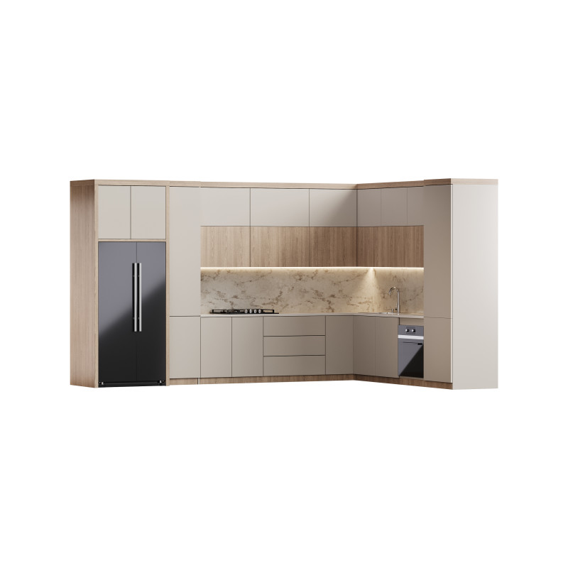 Modern kitchen 08 3D Model .c4d .max .obj .3ds .fbx .stl .blend 