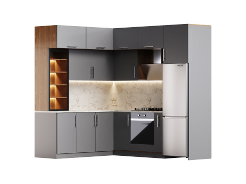 Modern kitchen 09 3D Model