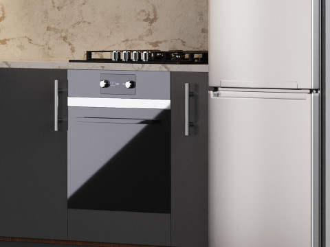 Modern kitchen 09 3D Model