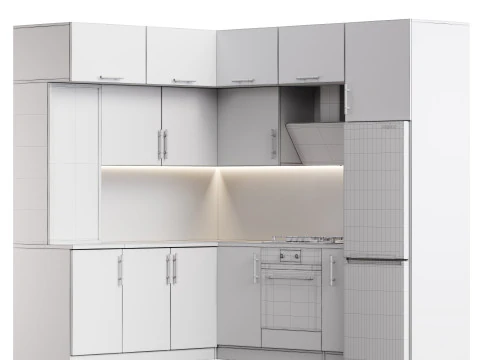 Modern kitchen 09 3D Model