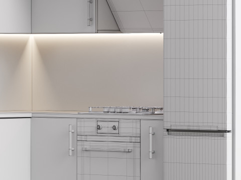 Modern kitchen 09 3D Model