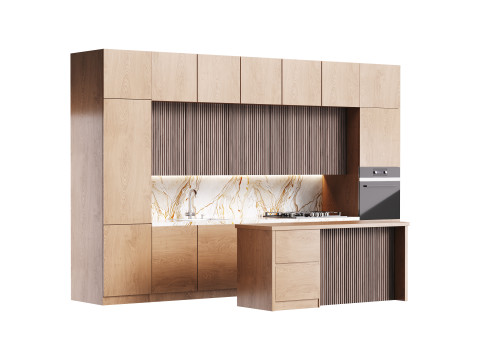 Modern kitchen 10 3D Модель