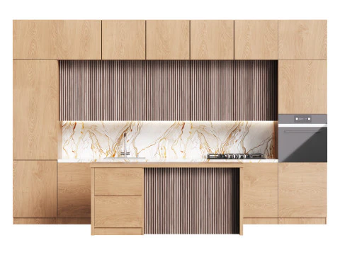 Modern kitchen 10 3D Model