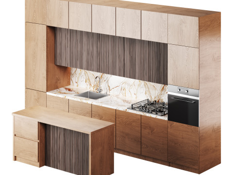 Modern kitchen 10 3Dモデル