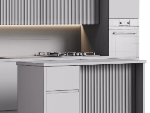 Modern kitchen 10 3D Model
