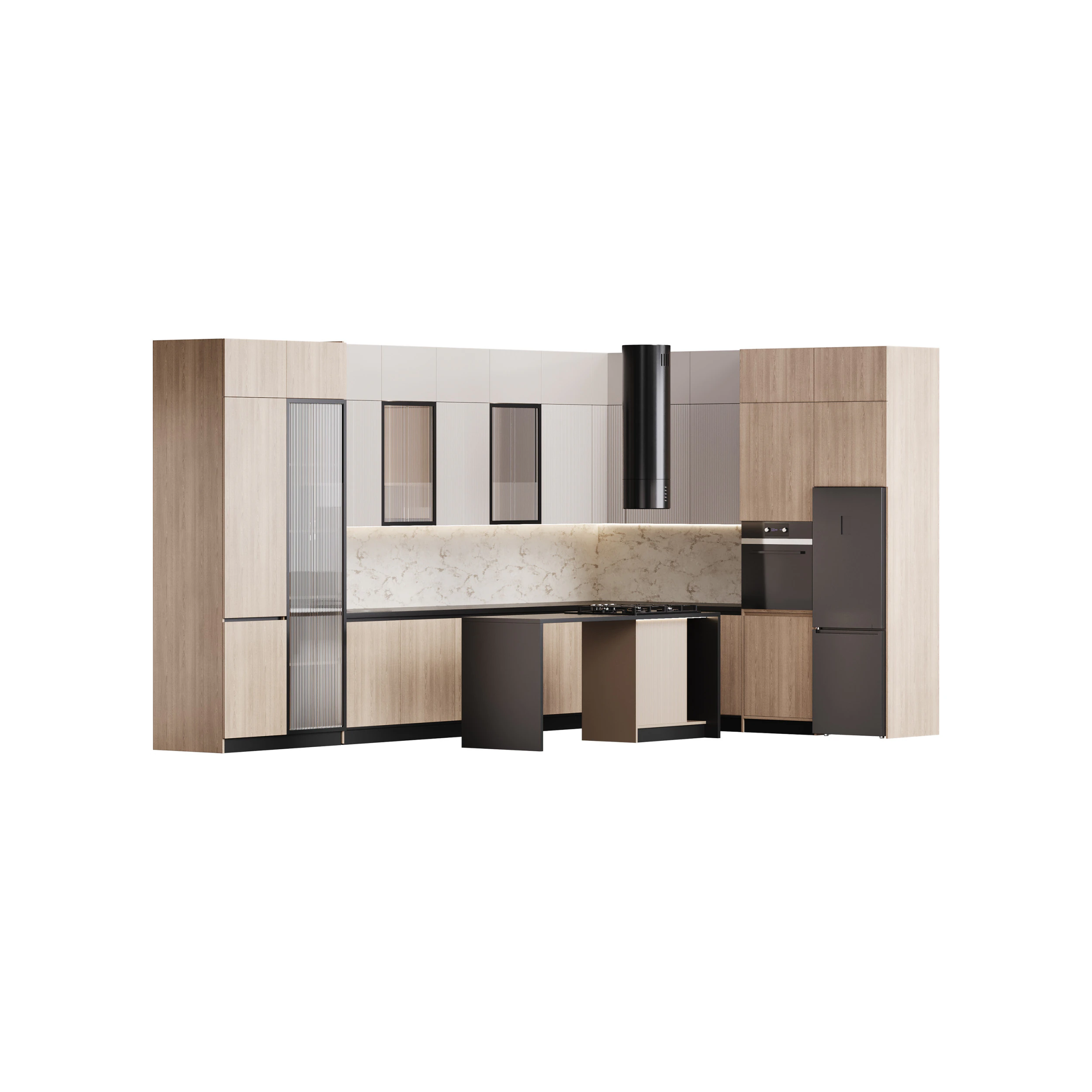 Modern kitchen 27 3D Model .c4d .max .obj .3ds .fbx .stl .blend