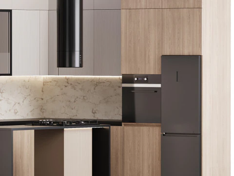 Modern kitchen 27 3D Model