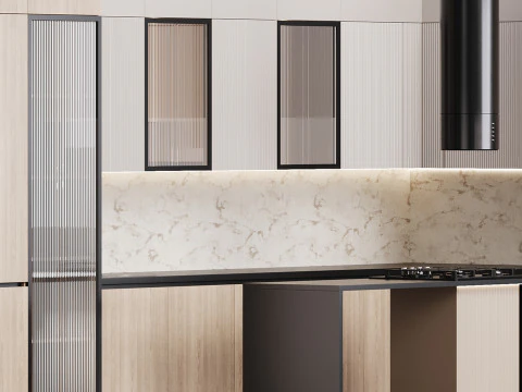 Modern kitchen 27 3D Model