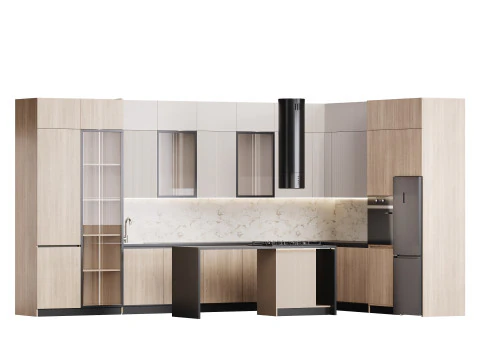Modern kitchen 27 3D Model