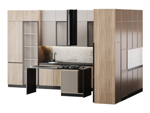 Modern kitchen 27 3D Model