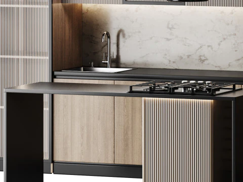 Modern kitchen 27 3D Model