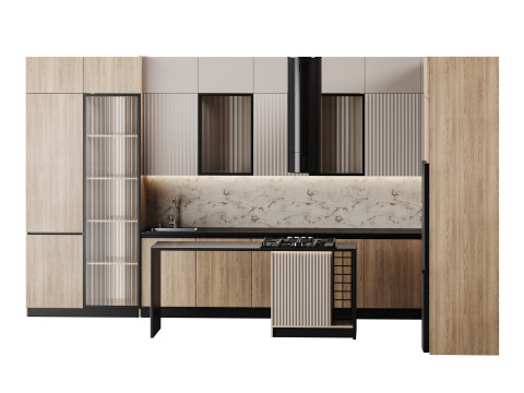 Modern kitchen 27 3D-Modell