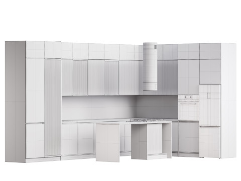 Modern kitchen 27 3D-Modell
