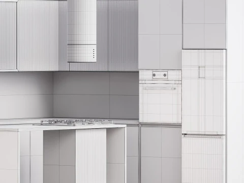 Modern kitchen 27 3D Model