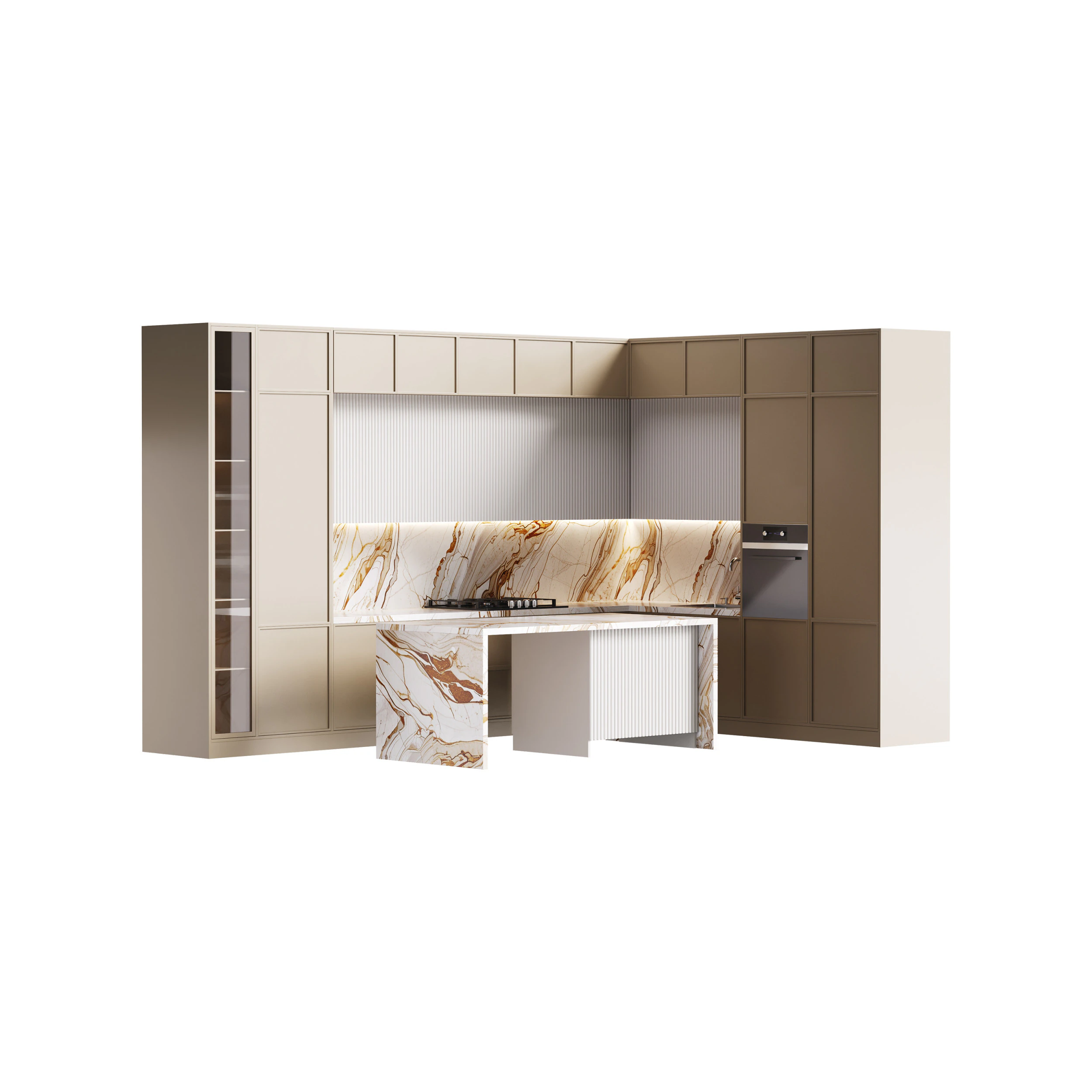 Modern kitchen 31 3D Model .c4d .max .obj .3ds .fbx .stl .blend