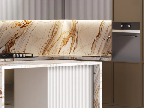 Modern kitchen 31 3D Model