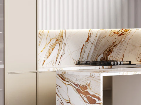 Modern kitchen 31 3D Model