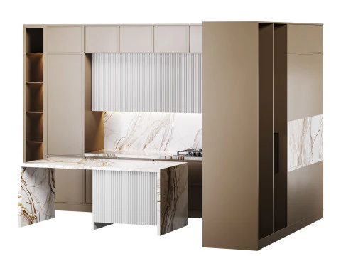 Modern kitchen 31 3D Model