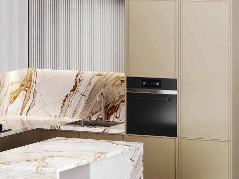 Modern kitchen 31 3D Model