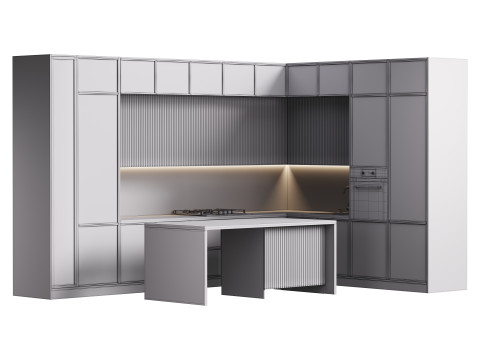 Modern kitchen 31 3D Модель