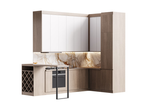 Modern kitchen 33 3D मॉडल