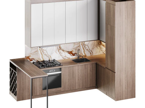Modern kitchen 33 3D Model