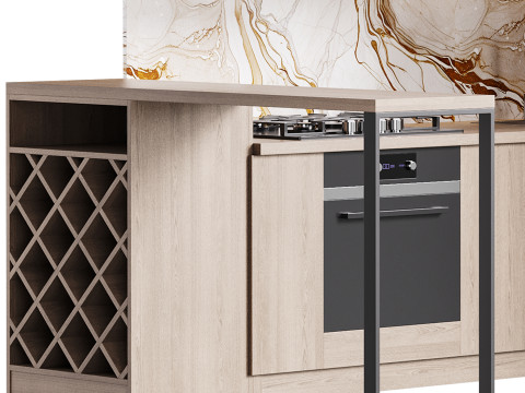 Modern kitchen 33 Modèle 3D