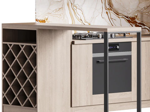 Modern kitchen 33 3D Model