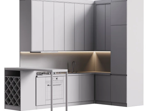 Modern kitchen 33 3D Model