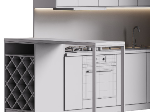 Modern kitchen 33 Modèle 3D