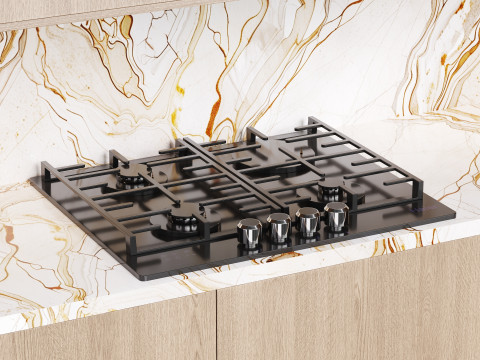 Modern kitchen 34 Modèle 3D