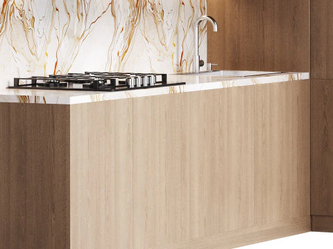 Modern kitchen 34 3D Model